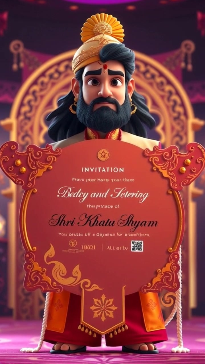 श्री खाटू श्याम कीर्तन संध्या का निमंत्रण