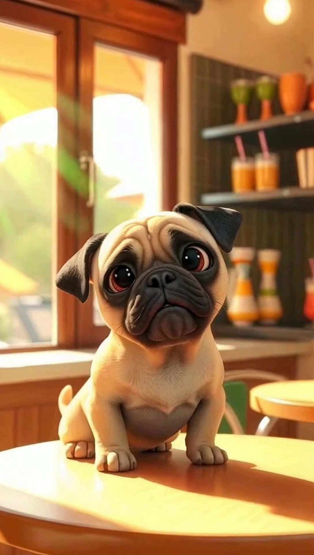 Pug Adventures: Friendship and Purple Drinks!