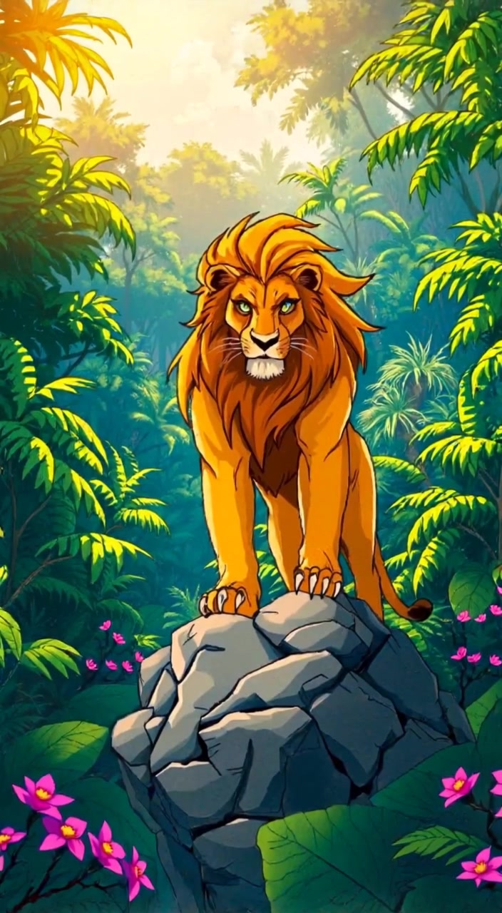 The Clever Rabbit and the Fierce Lion