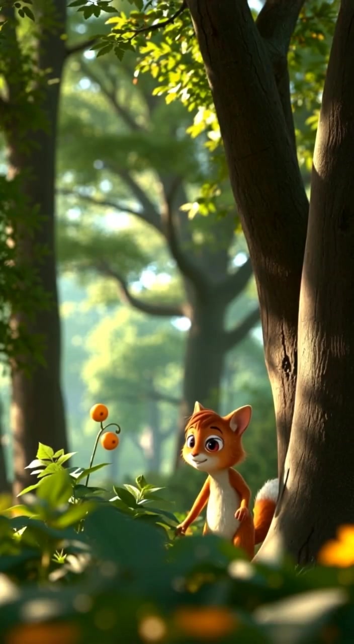 Doromon foraging for food in the forest