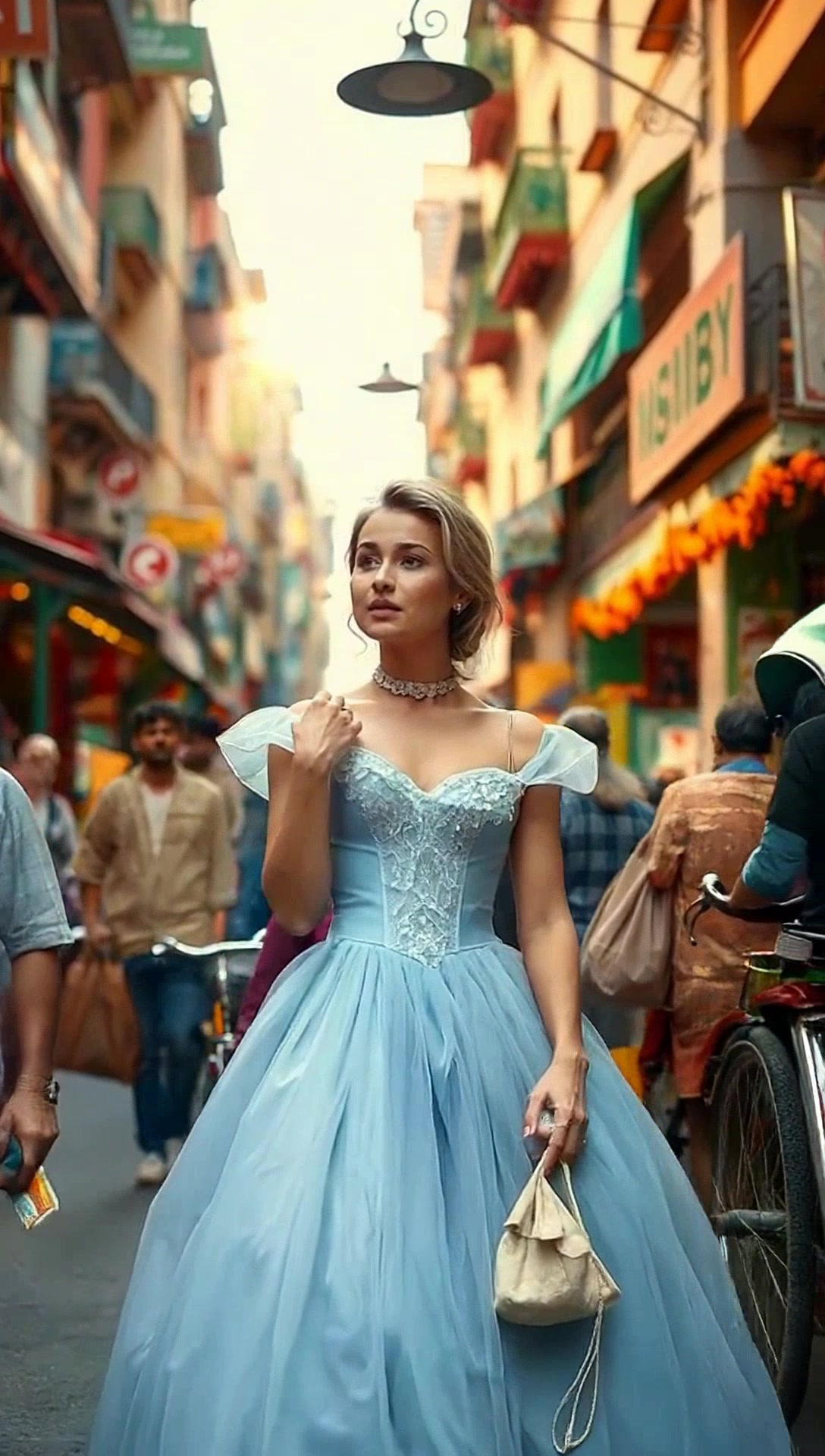 Amrican Larki aur Pakistani Dress mein Honda Bike Chalatay Hue