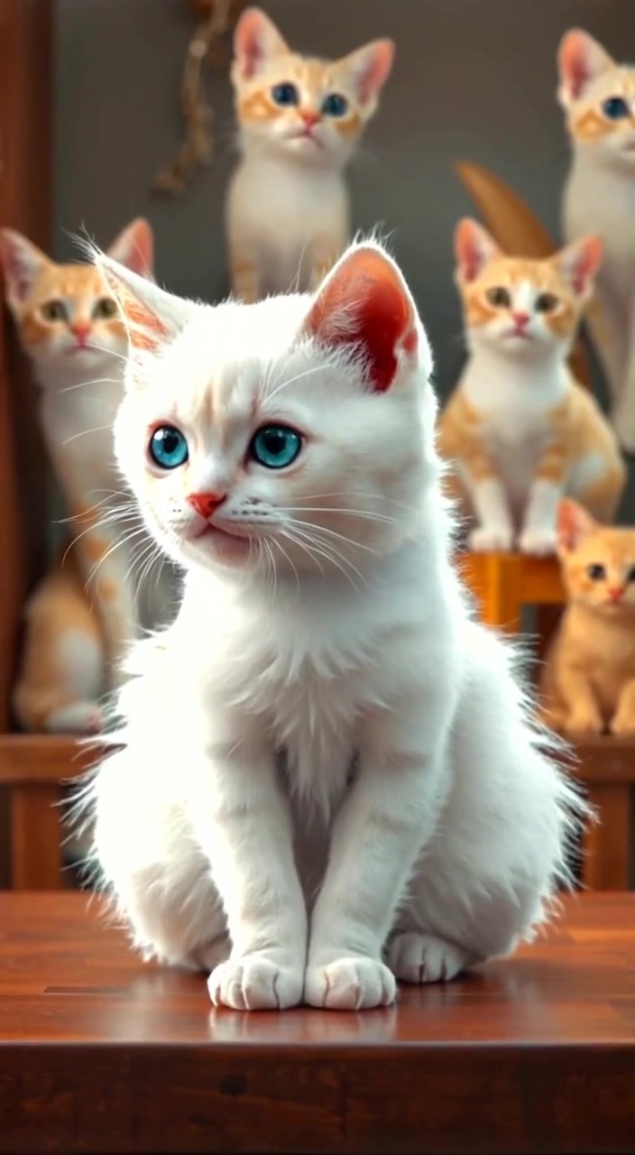 خوشیوں کا لمحہ: بلی کا جشن