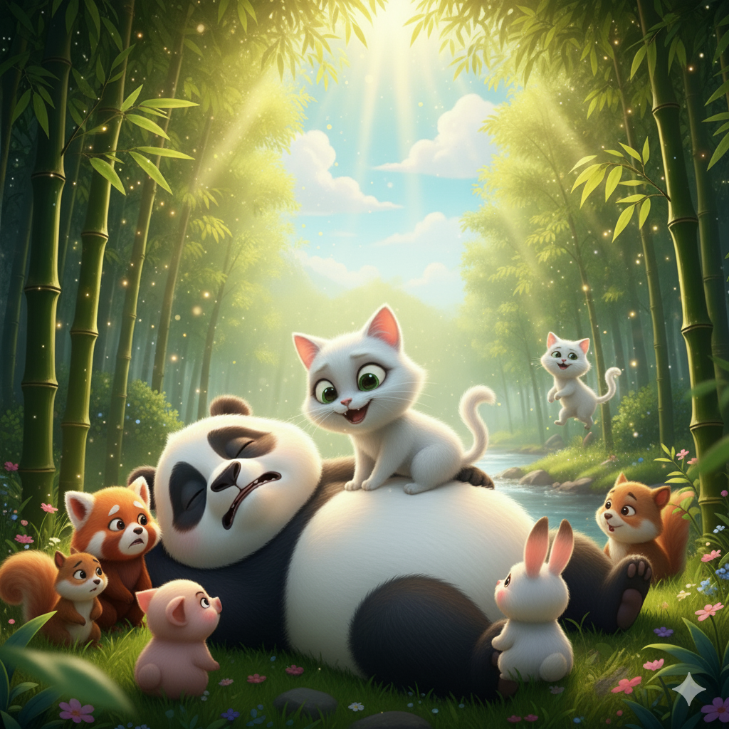 म्याऊँ की शरारतें और पेंगु की दुर्दशा