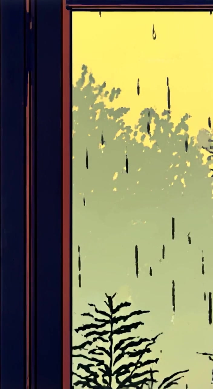 The woman gently gazes out the window, sunlight streaming in as leaves rustle softly in the garden.