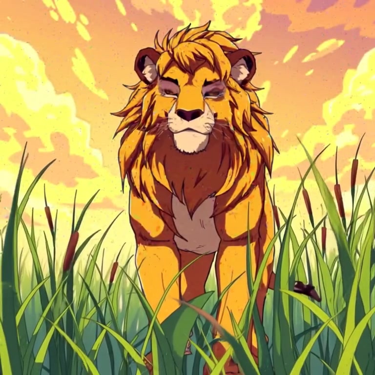 The Lazy Lion and the Adventurous Monkey