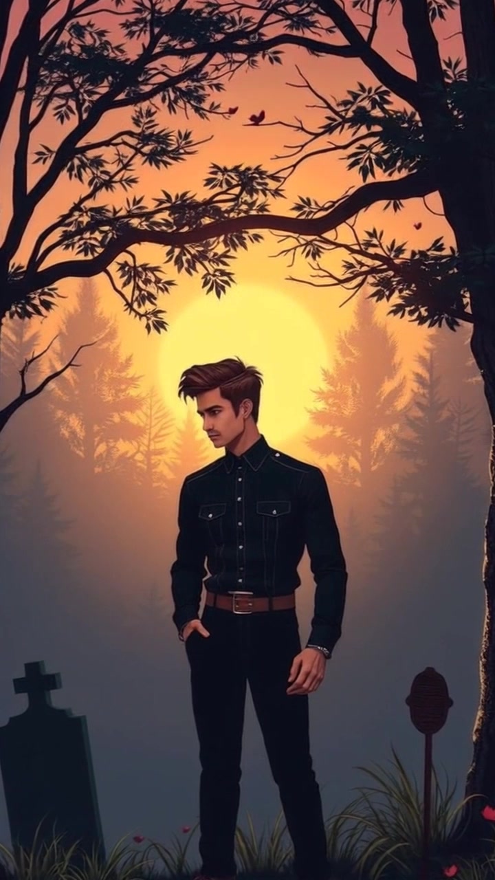Subject: A determined figure standing at the edge of a forest. Subject movement: The figure takes a deep breath and steps forward, transitioning from stillness to purposeful motion as he begins his search. Scene: A dense forest at dawn, with mist lingering low among the trees, bathed in soft, ethereal light. Style: Gentle morning light filtering through the branches, creating a serene yet suspenseful atmosphere. Motion: The camera tracks slowly from a close-up of the figure's focused expression, then pushes in as he moves confidently into the woods, emphasizing the contrast between his determination and the tranquil surroundings.