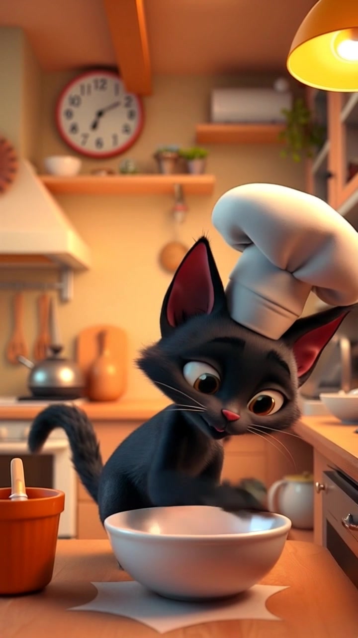 Kucing Memasak Ikan