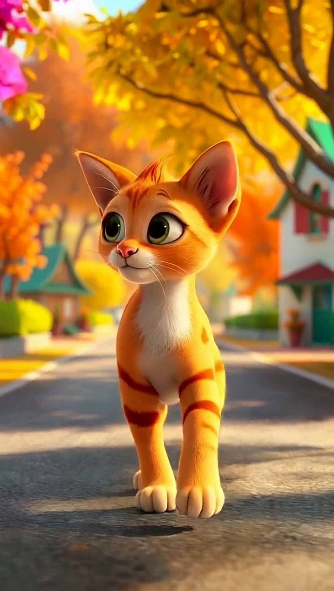 The Lost Cat's Helpful Bee Friend