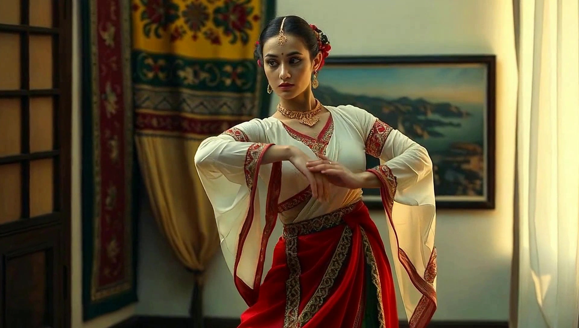 Animating a Hanfu Dancer: Fluid Movements and Rhythmic Transitions