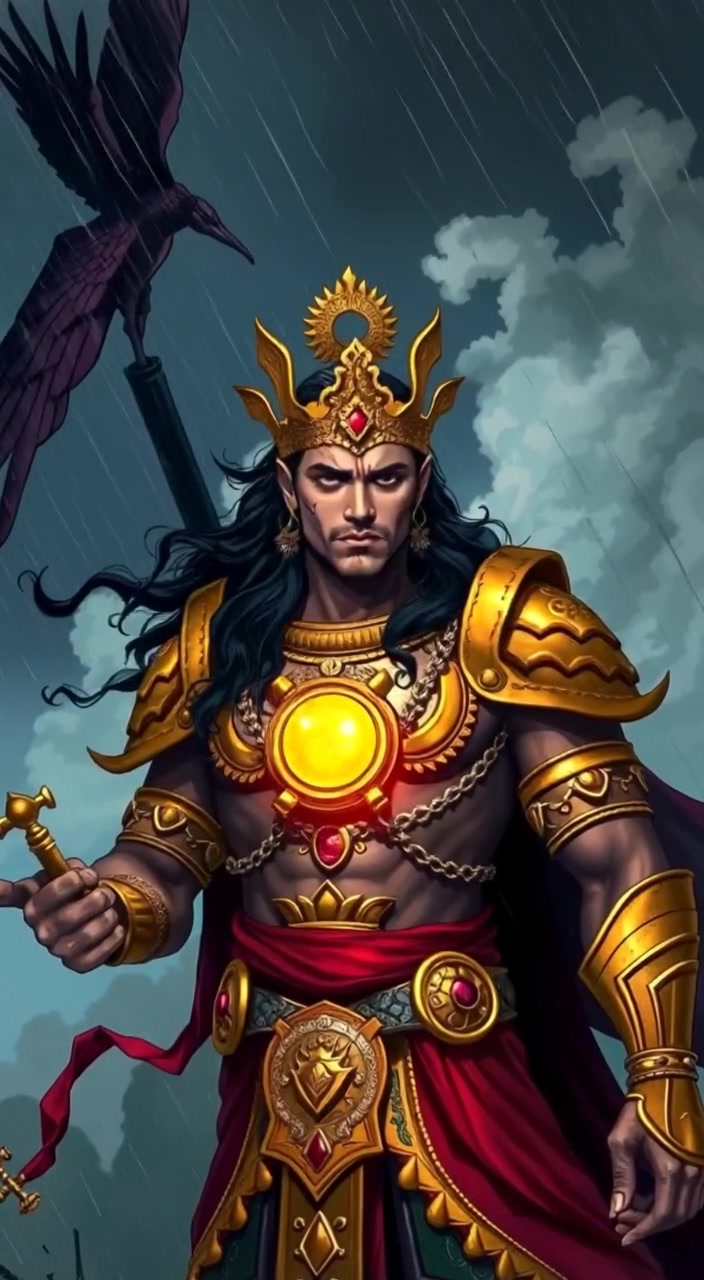 Indra: The Majestic God of Thunder and Storms