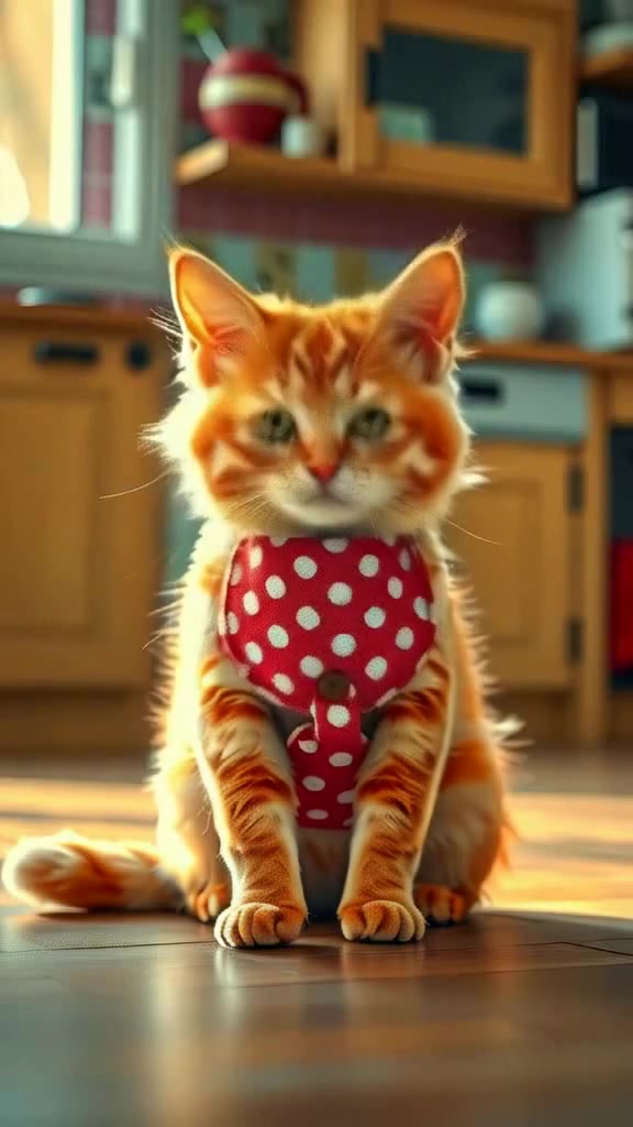 Kucing Kecil di Dapur