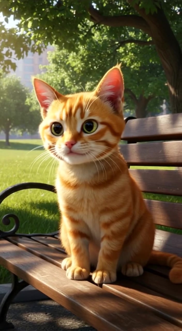 Persahabatan Tak Terduga: Gadis Kecil dan Kucing Orange