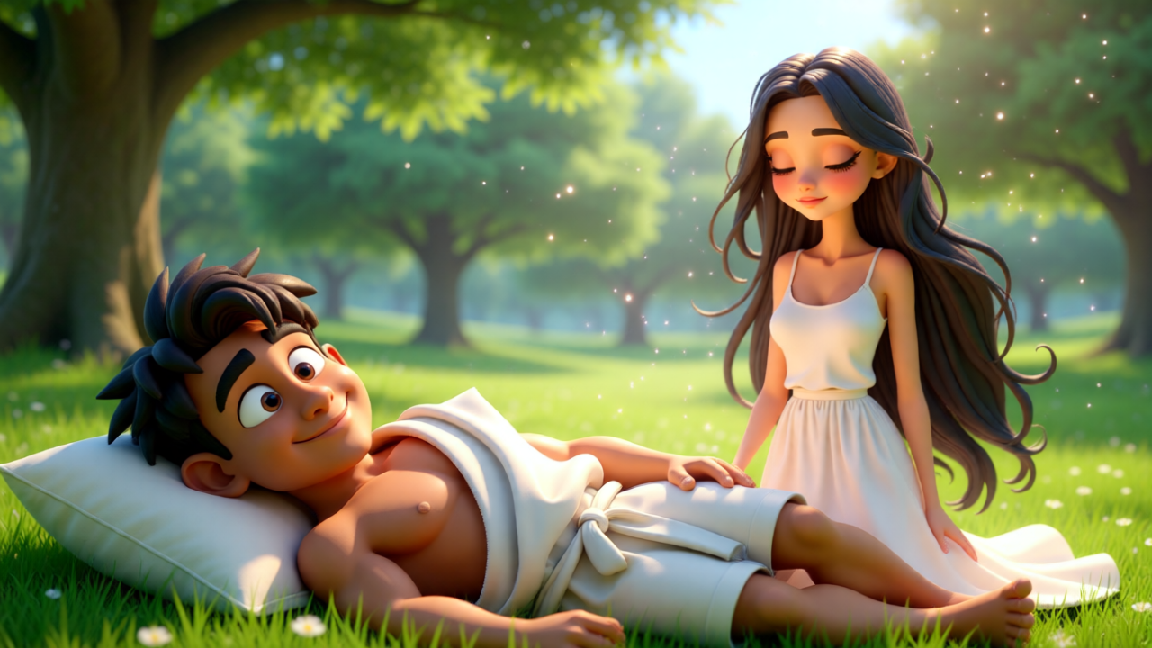 Eve's Creation: A Divine Encounter in the Garden