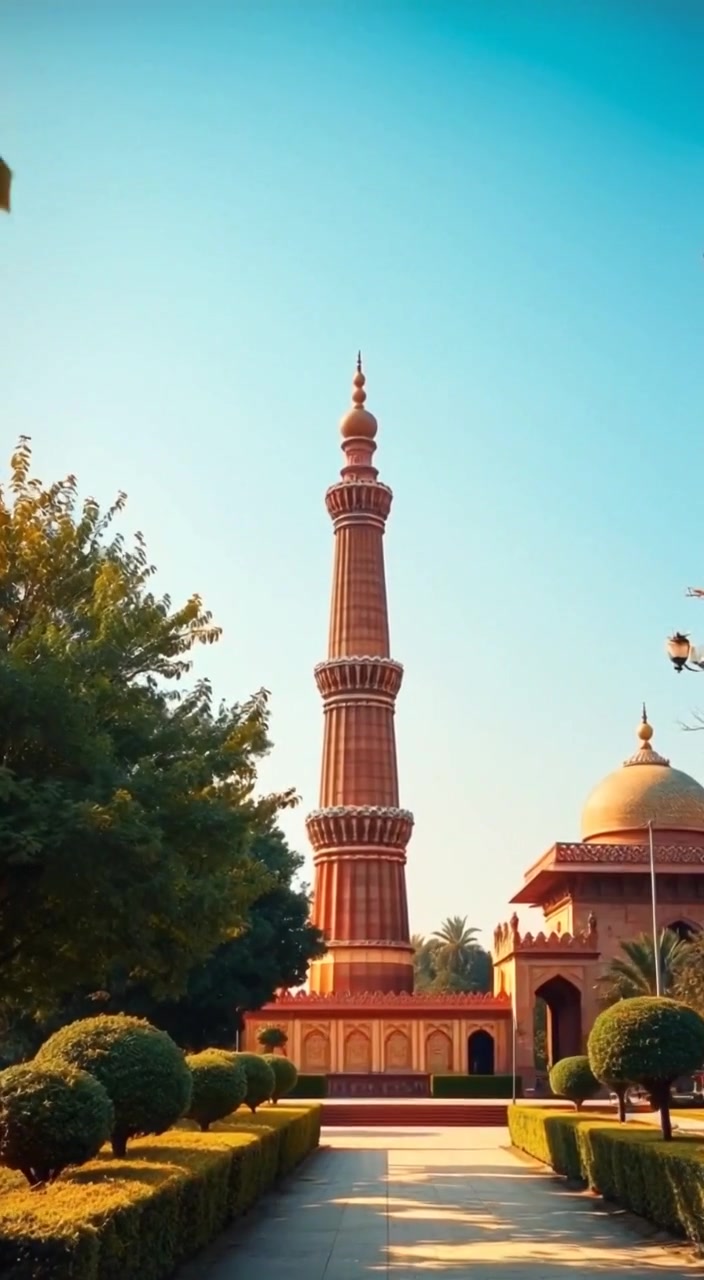 روسی لڑکی اور پاکستانی لباس: منار پاکستان کے قریب!