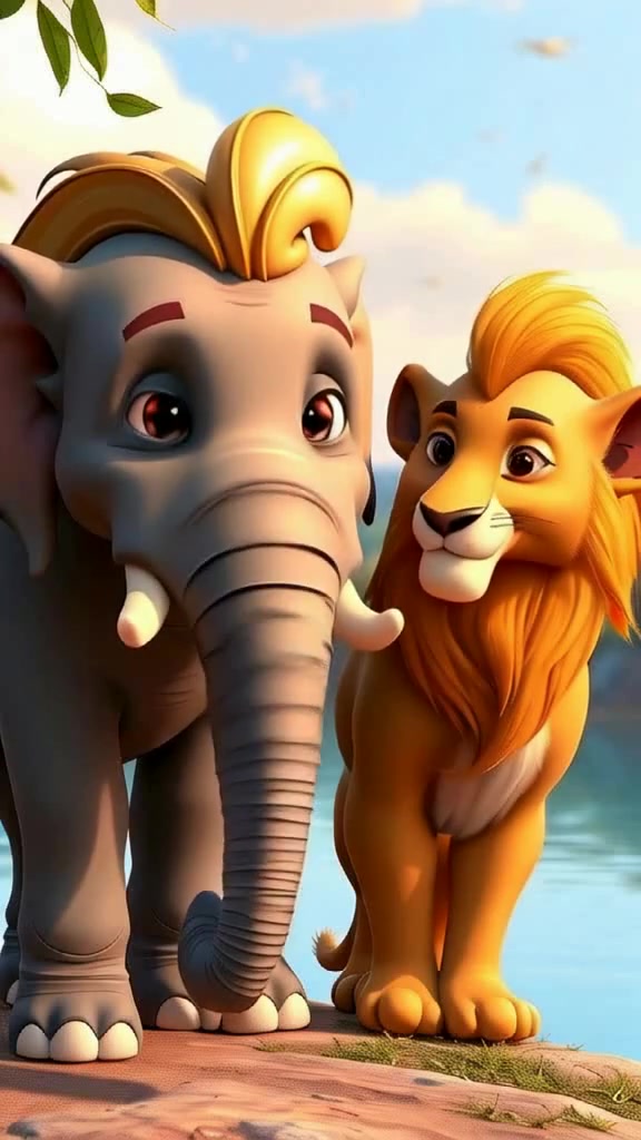 ನೀರಿನಲ್ಲಿ ಸ್ನೇಹಿತೇರಿ सिंಬा ಮತ್ತು अಪ್ಪು