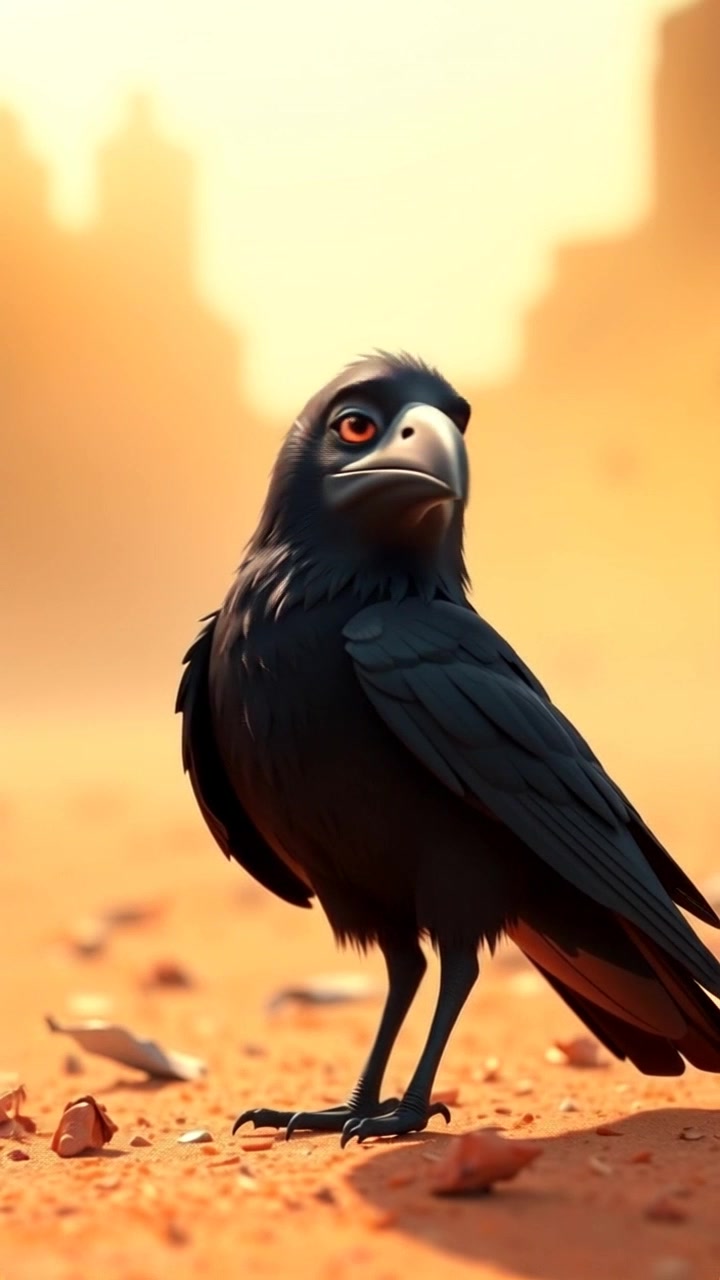 The Clever Crow: A Tale of Perseverance