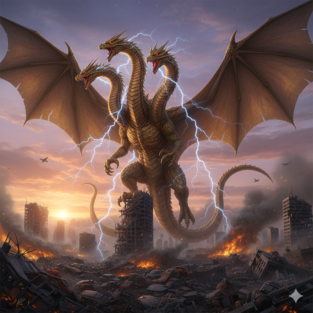 Fakta Unik tentang King Ghidorah: Raja Teror dari Luar Angkasa