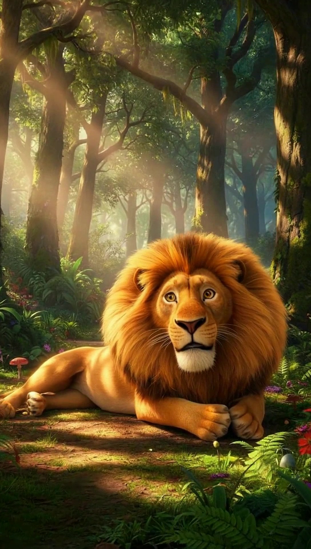 बुद्धिमान खरगोश और डरावना शेर