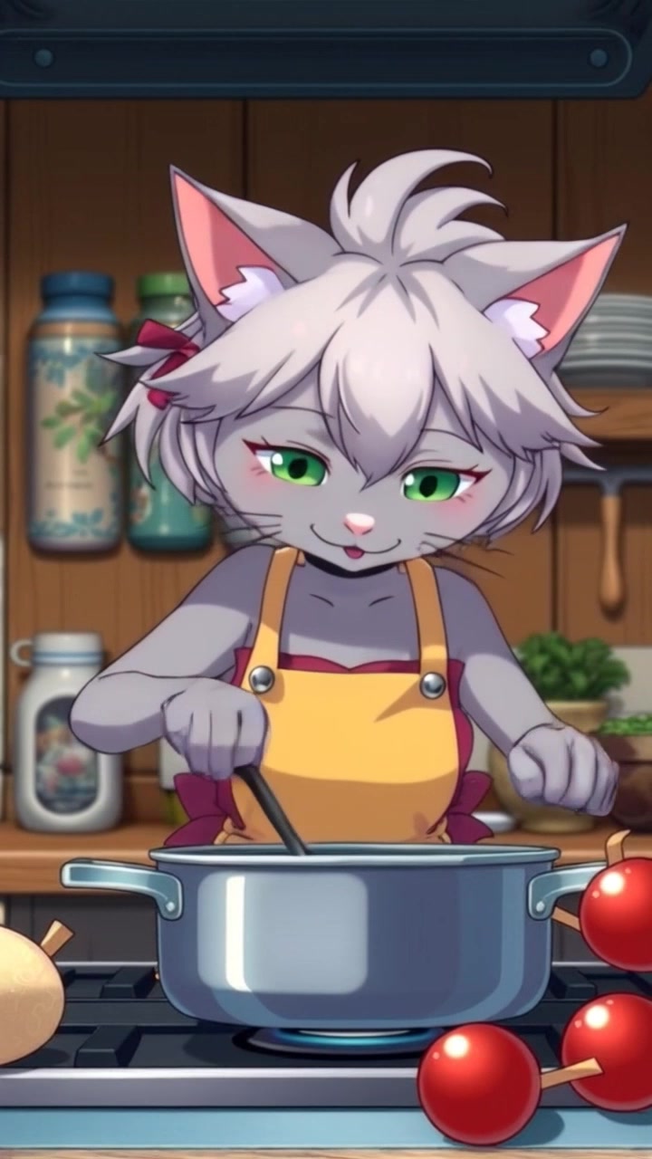 The Cat That Looks and Cooks Like a Human Being
