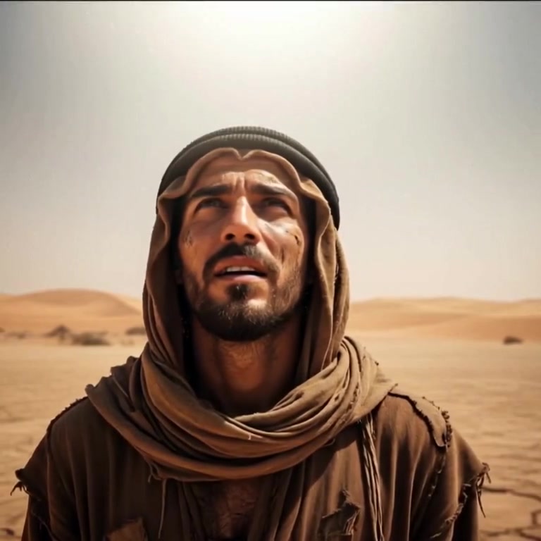 Thirsty Man in Desert Week