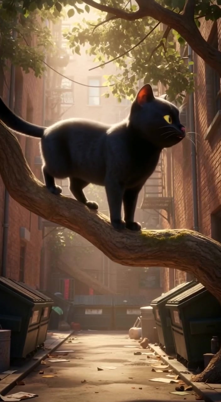 Skinny Cat's Muscular Transformation to Silence the Bully