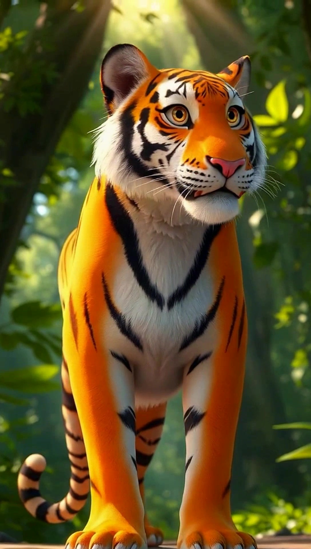 घमंडी बाघ और बहादुर बिल्ली