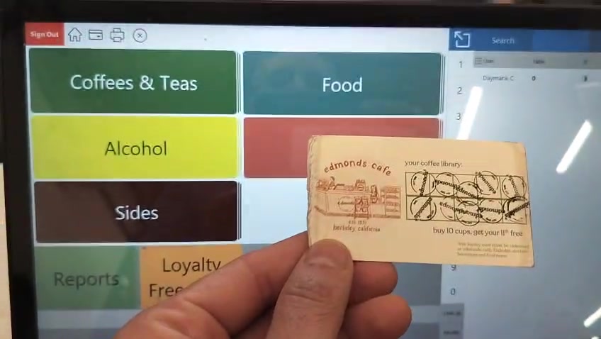 How to Redeem a Loyalty Free Drink at Edmond's Cafe