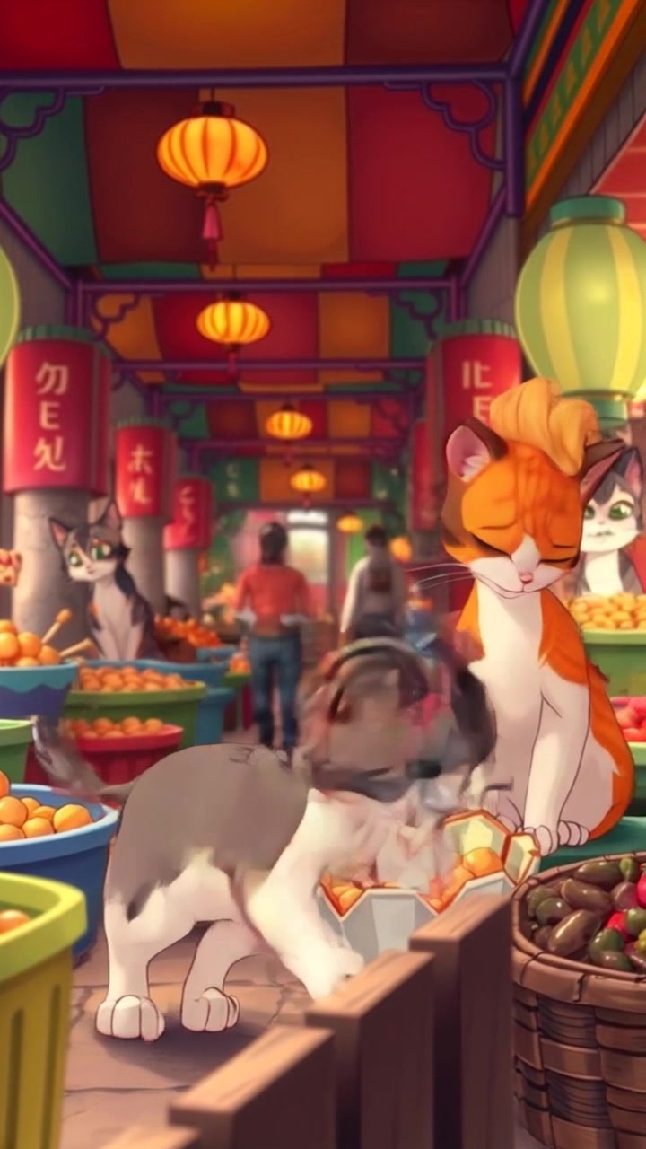 Kucing Malang di Pasar