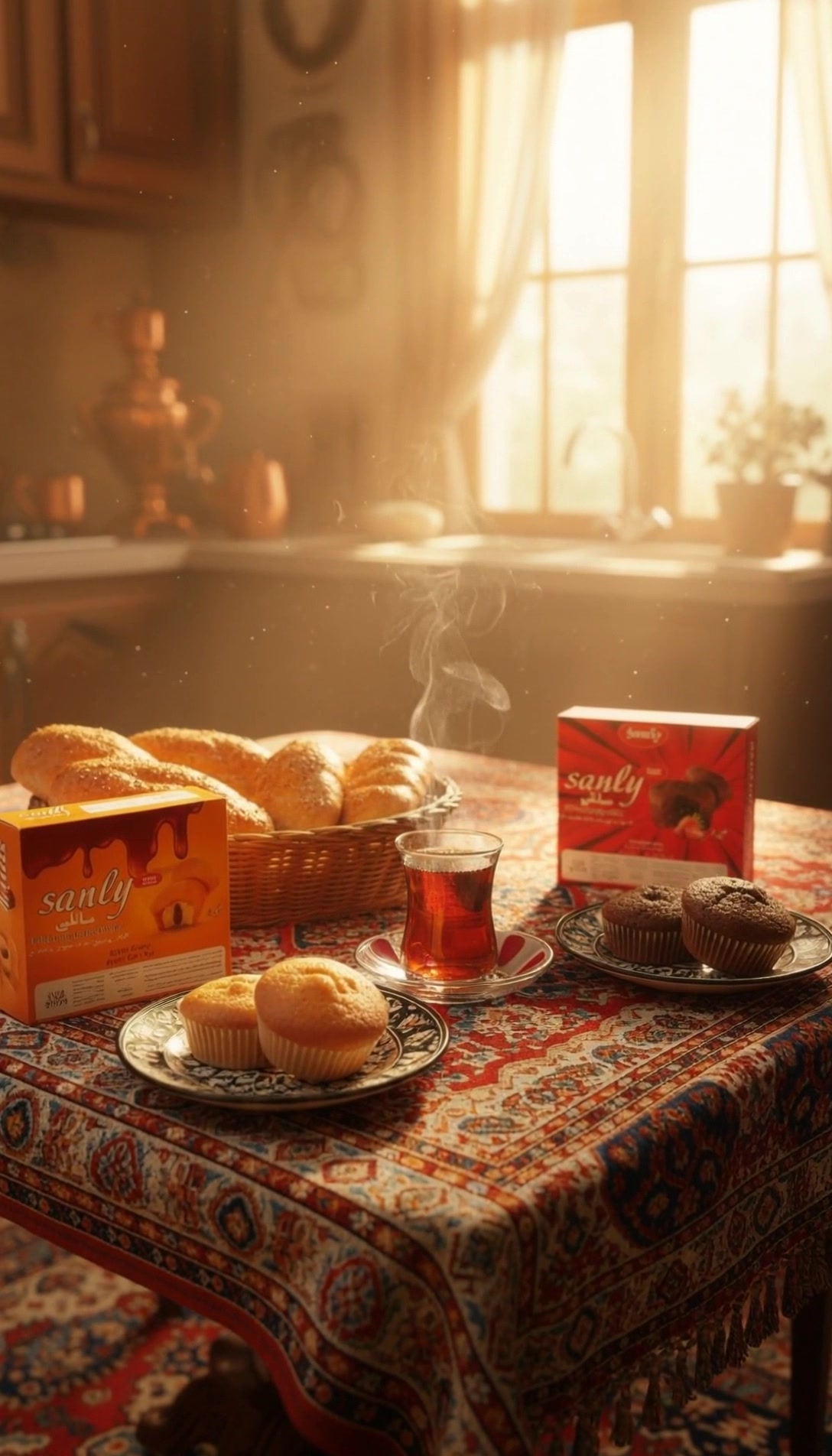 Warm Morning Moments in a Persian Kitchen