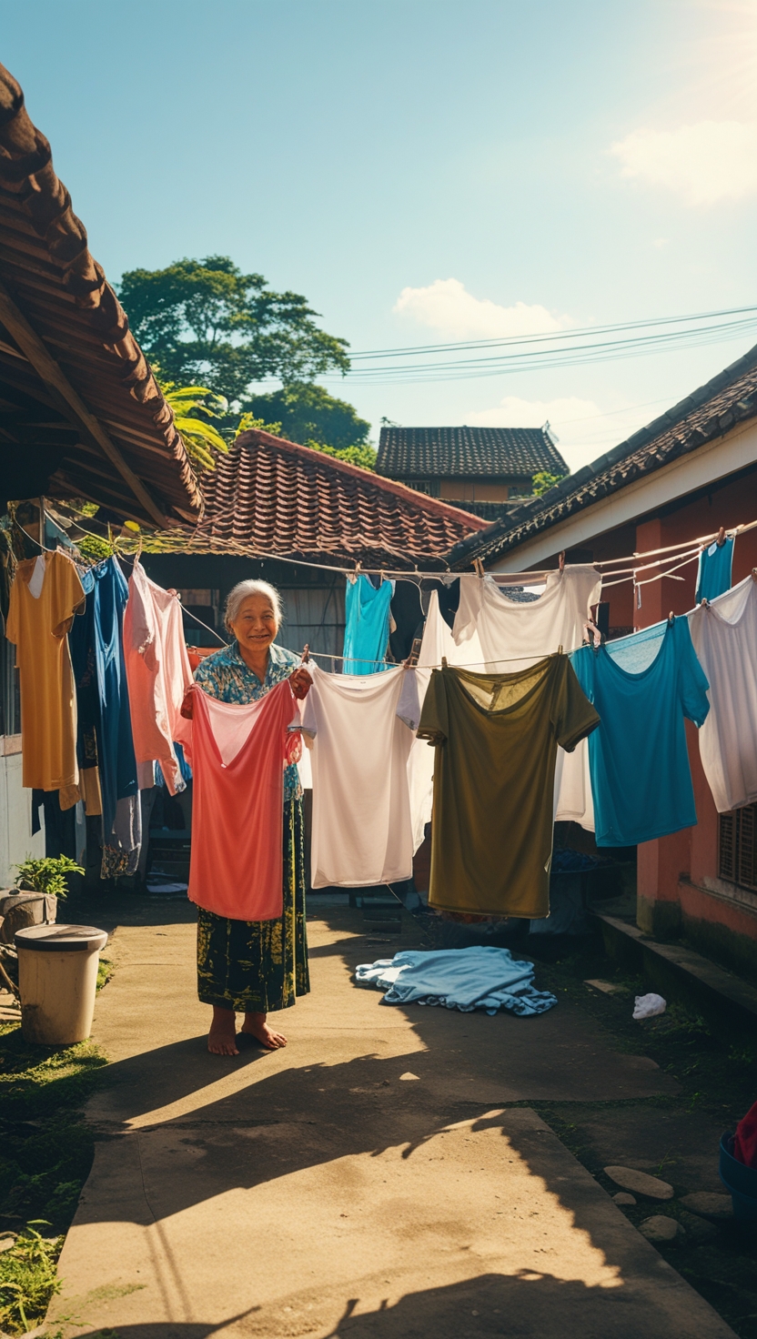 Baju Misterius di Jemuran