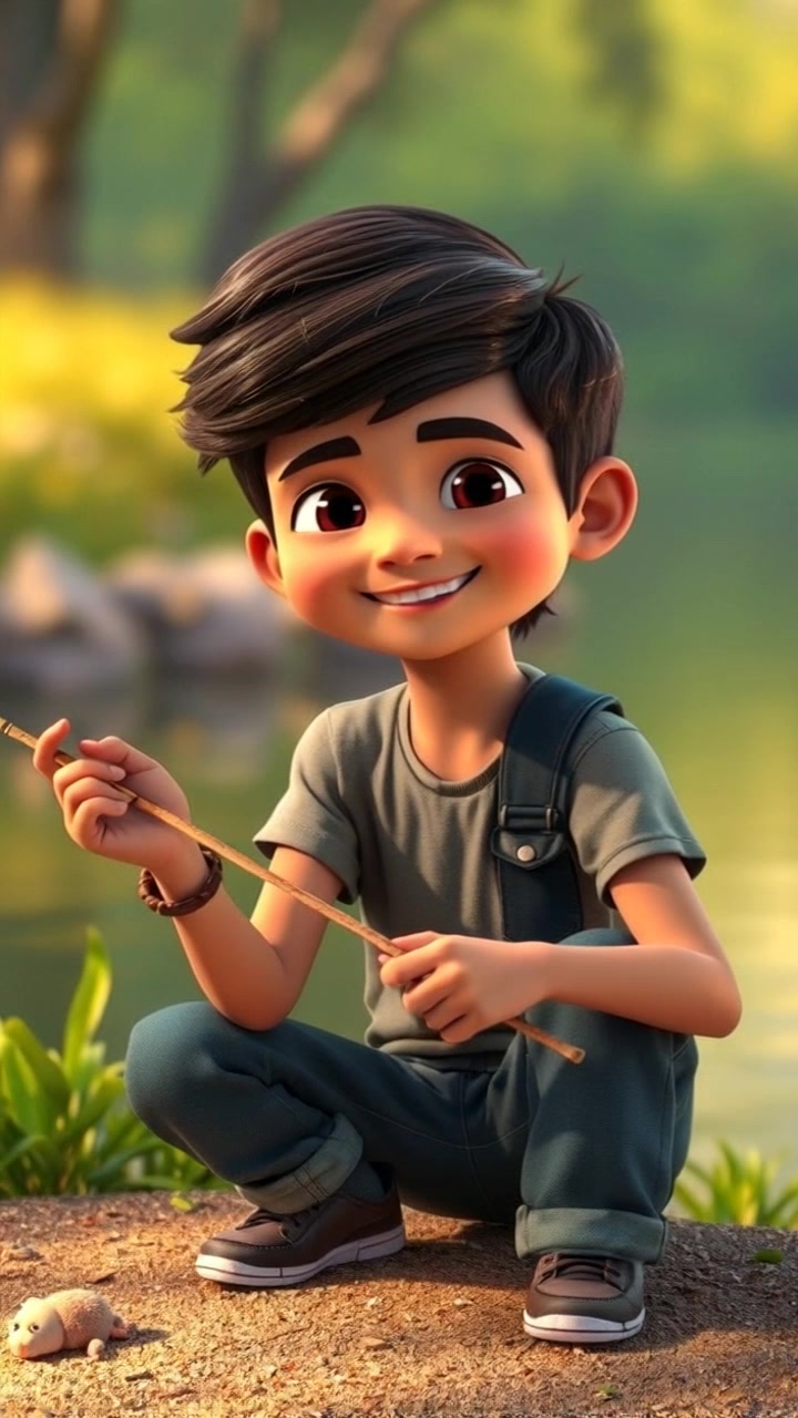 Aarav's Big Catch: Kindness and Patience