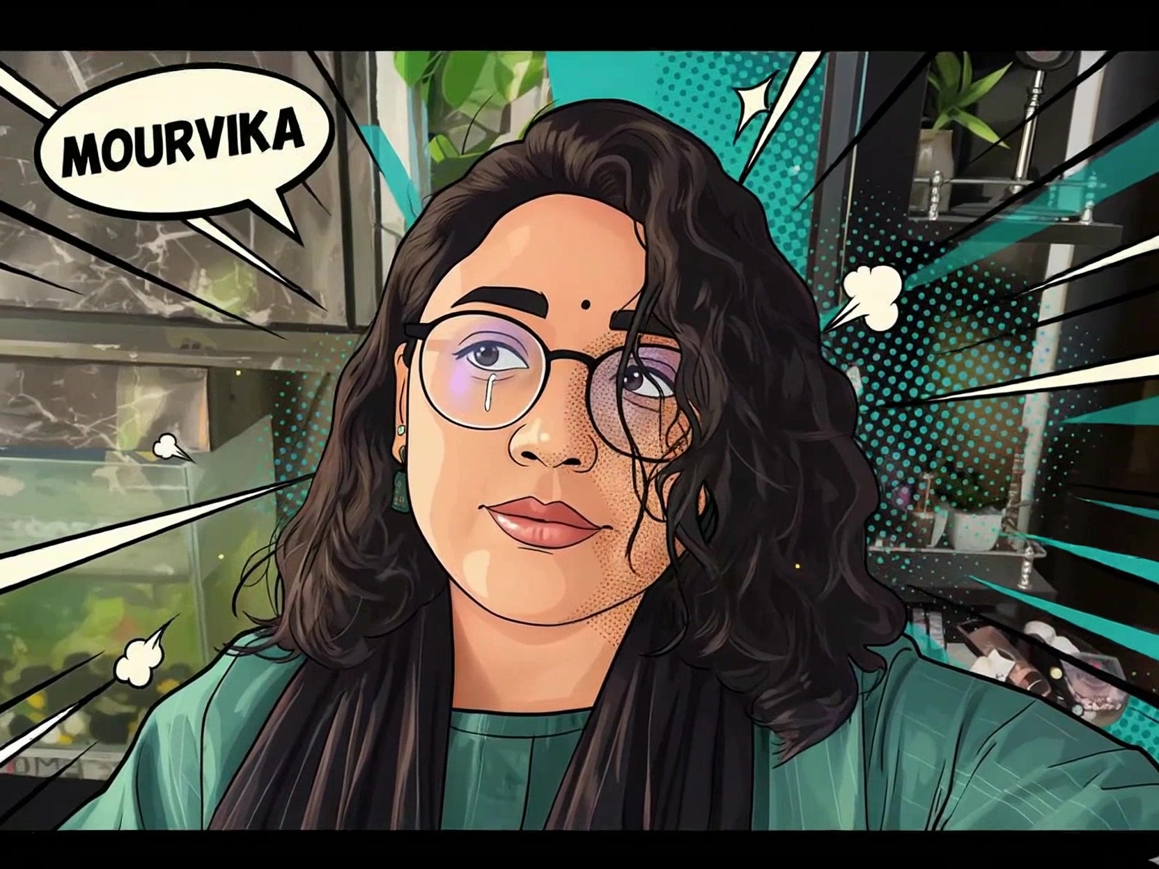 Animated Portrait of Mourvika