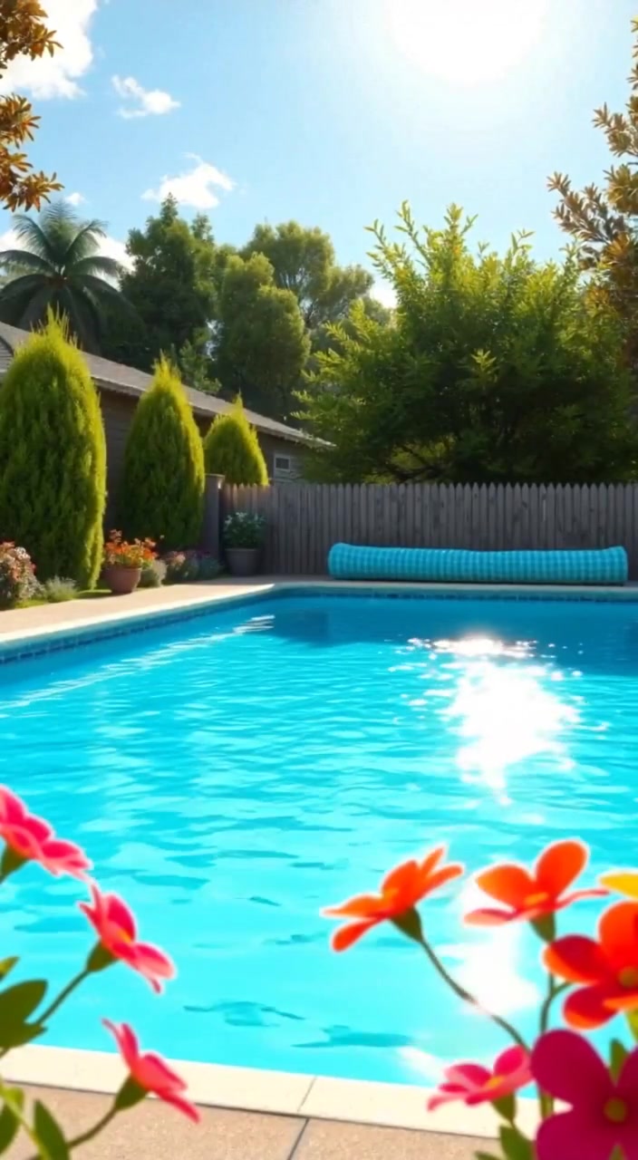 Duck in Swimming Pool
