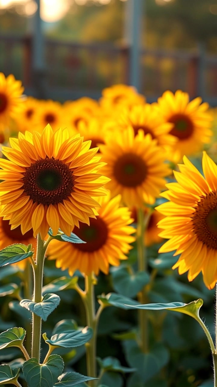 Sunlit Whispers in a Sea of Sunflowers