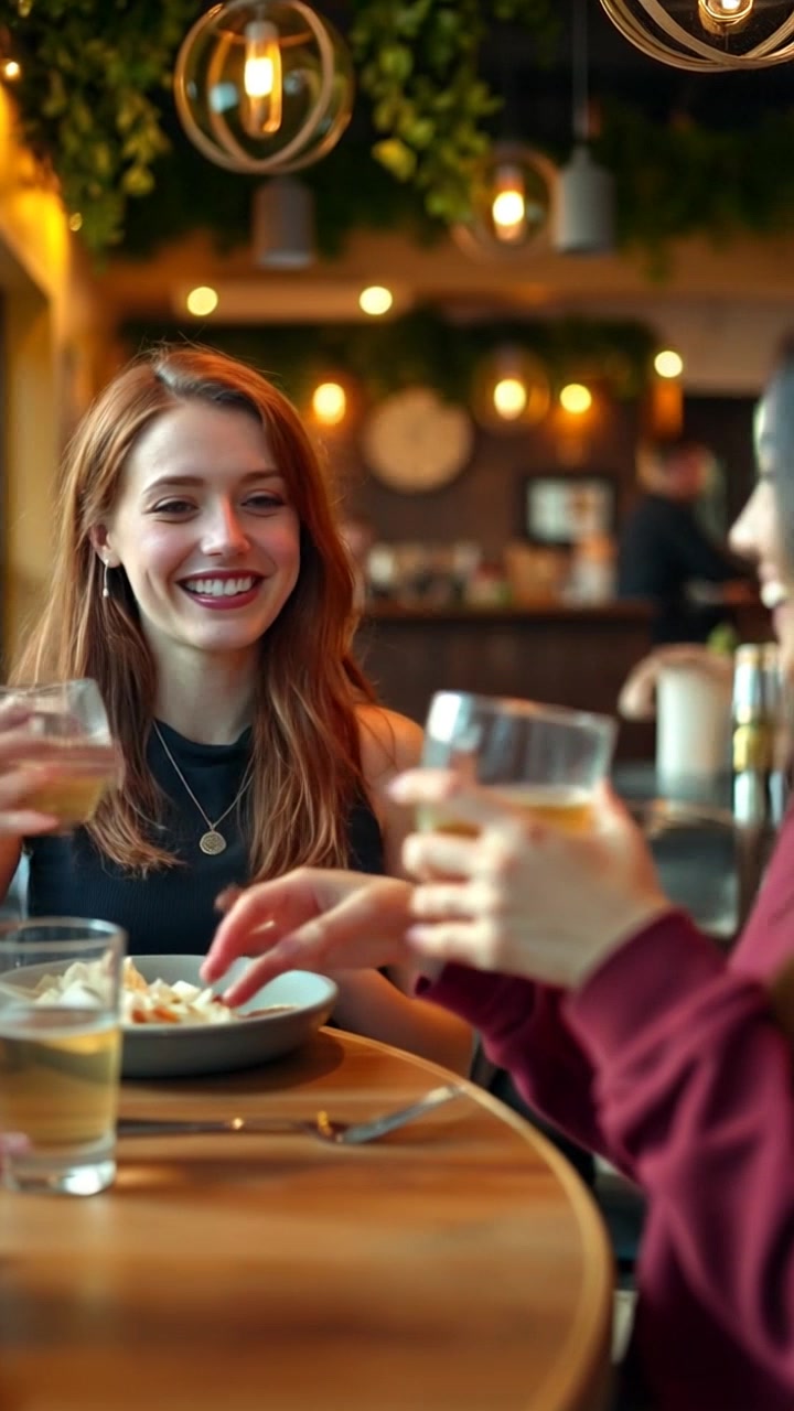 محادثة حول وجبة لذيذة