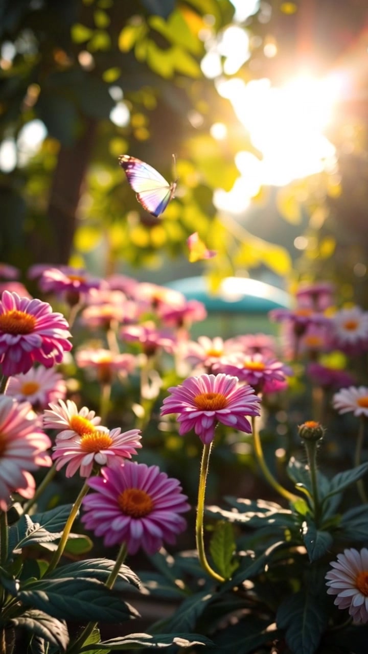 A Tender Bloom: A Romantic Moment in the Garden