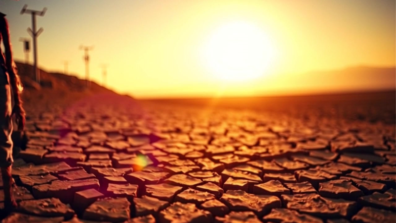 A Farmer's Struggle Against the Relentless Sun