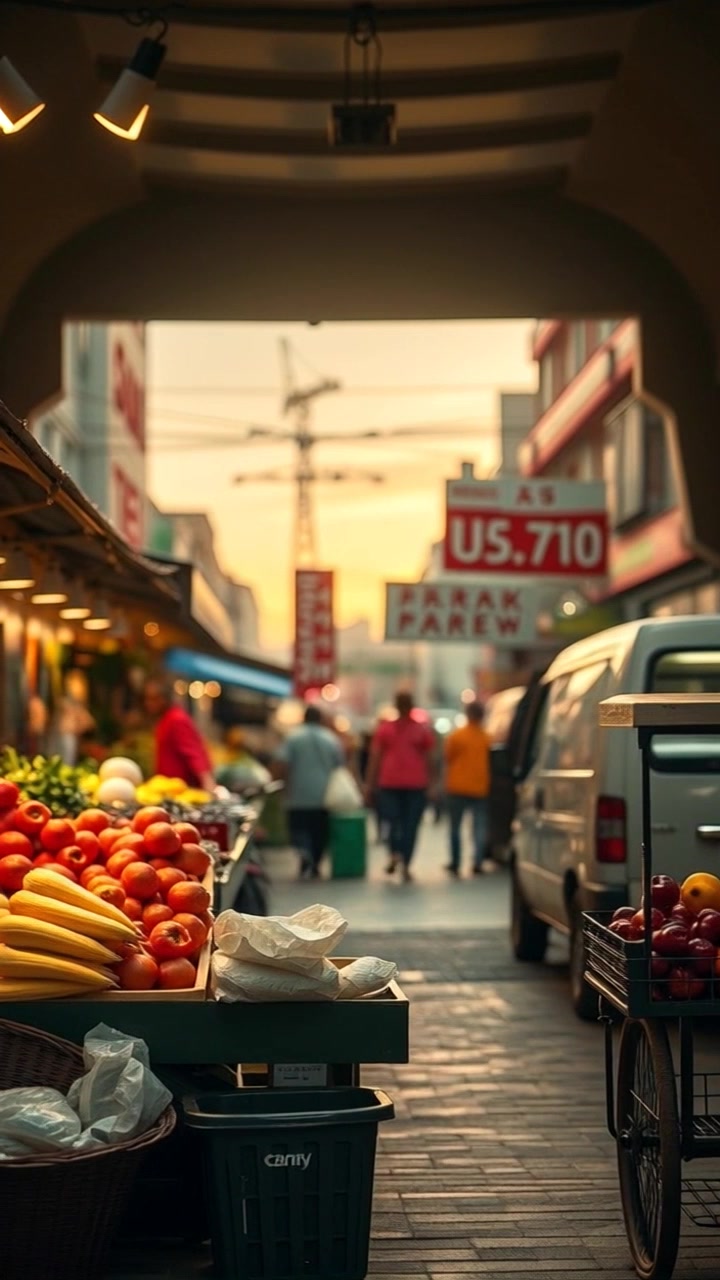 Suasana Pagi di Pasar Desa