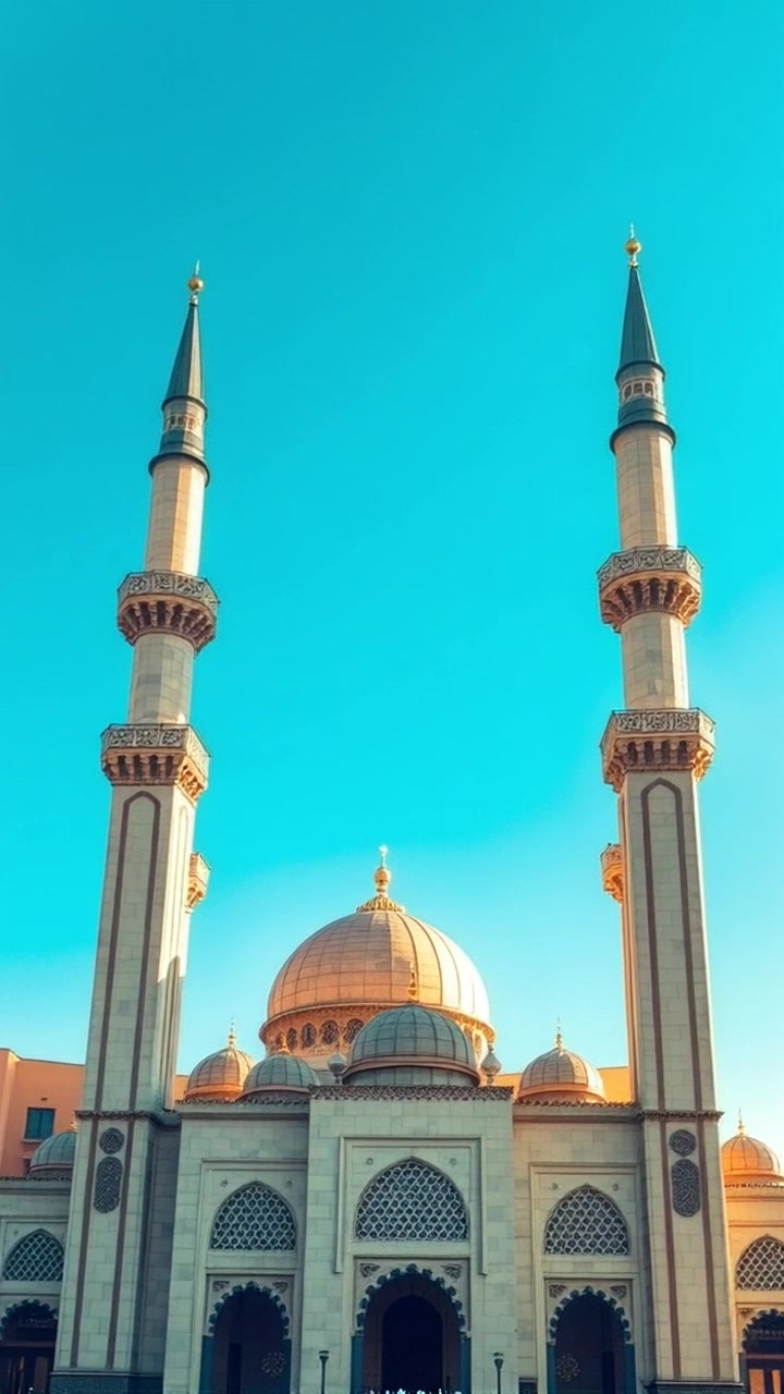 Pakistani Girl Praying in Abaya at Faisal Mosque