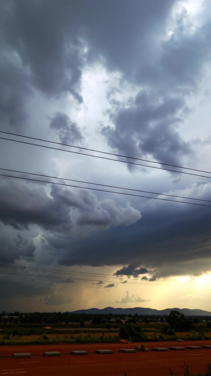 Lion Drops from the Clouds and Cries