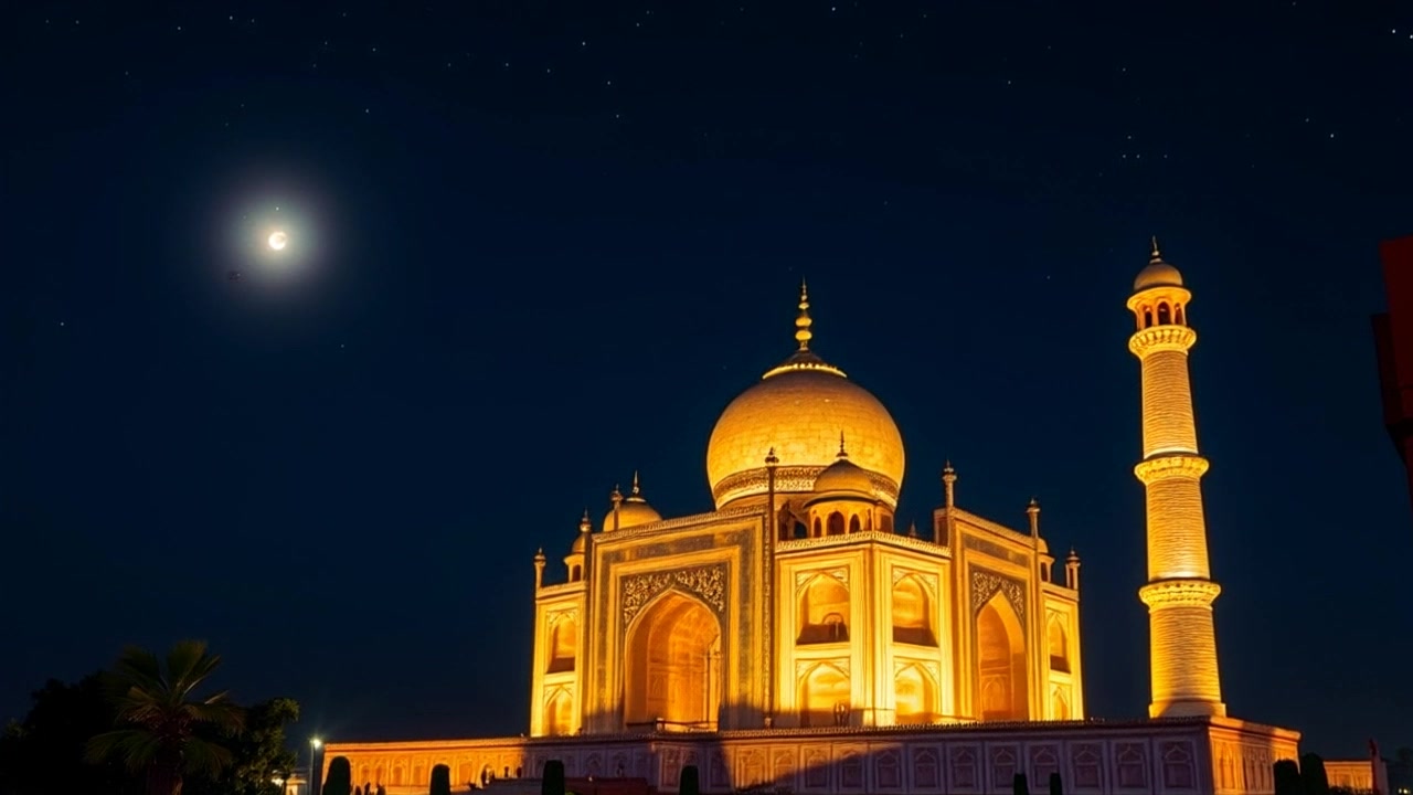 Blood Moon at the Taj Mahal: A Horror Tale