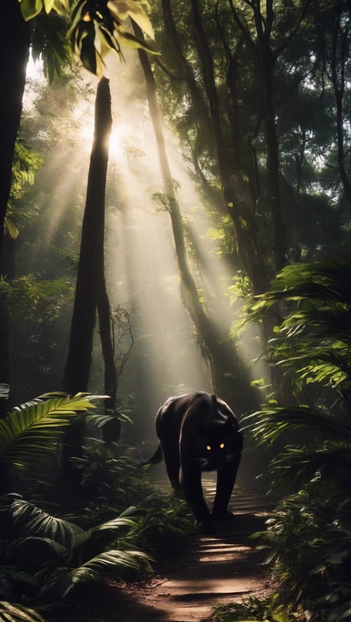 Awakening in the Tropical Rainforest: A Sunrise Symphony