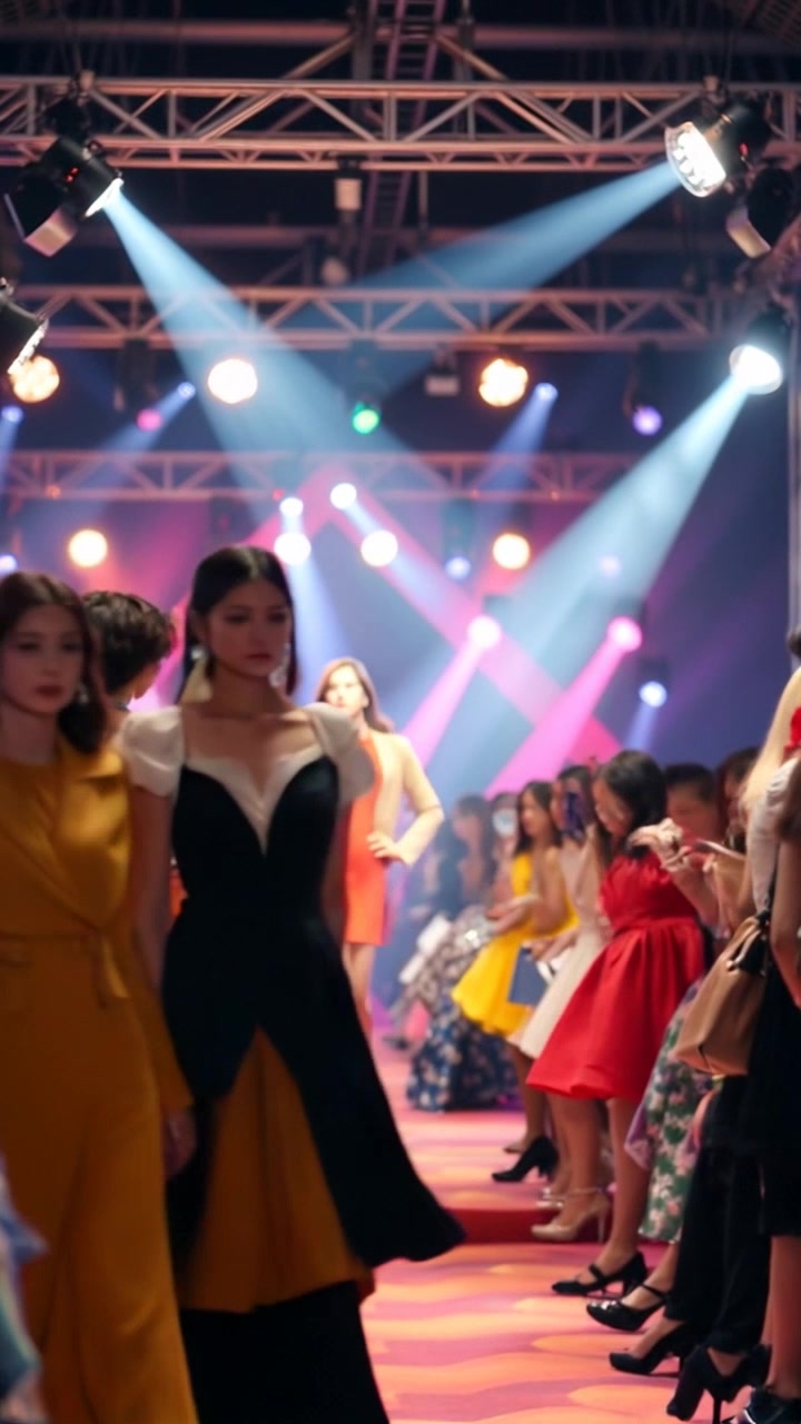 Futuristic Elegance: A Tech-Infused Fashion Runway 2030