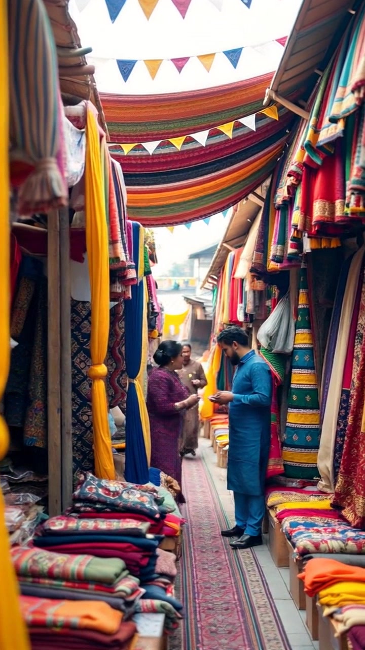 Taste Adventure in a Colorful Pakistani Market