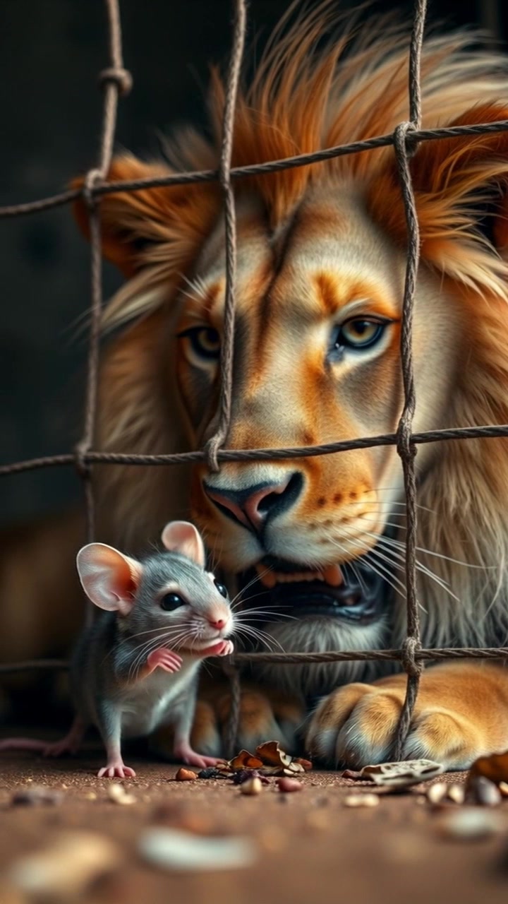 The Lion and the Clever Rat