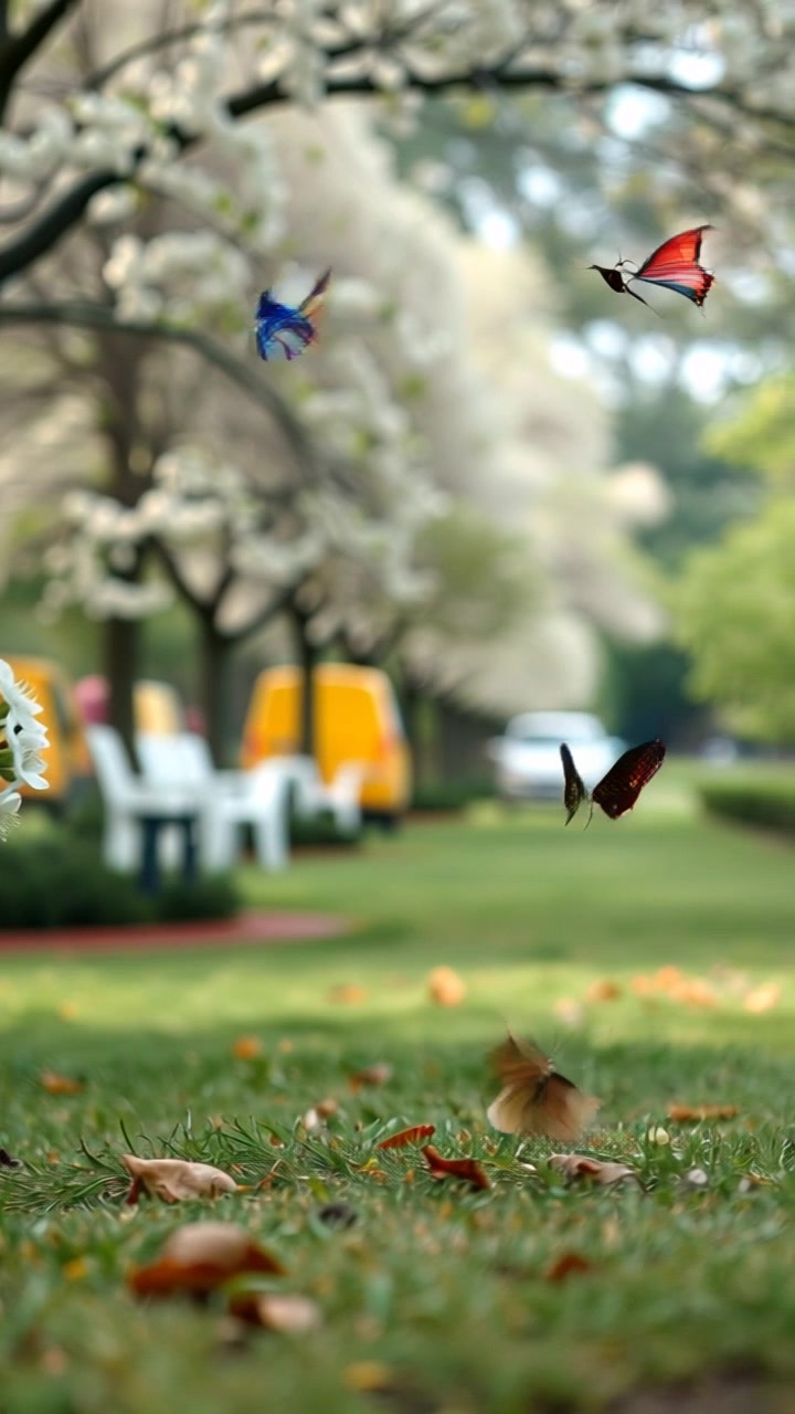 A Beautiful Lady Enjoying Tea in the Park