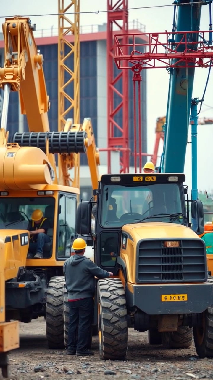 Dynamic Dirt Dash: Excavator in Action!