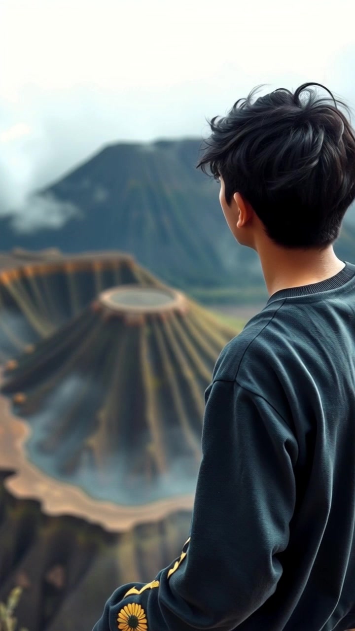 Menyaksikan Keajaiban Bromo dari Atas Awan