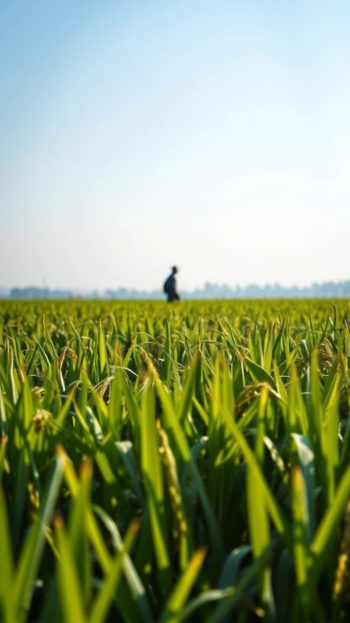 Keindahan Sawah Hijau yang Menenangkan