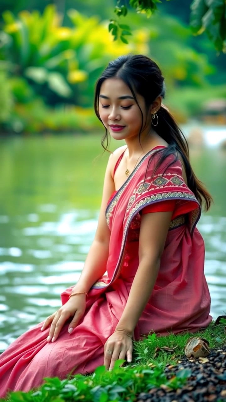 Cewek Cantik di Pinggir Sungai